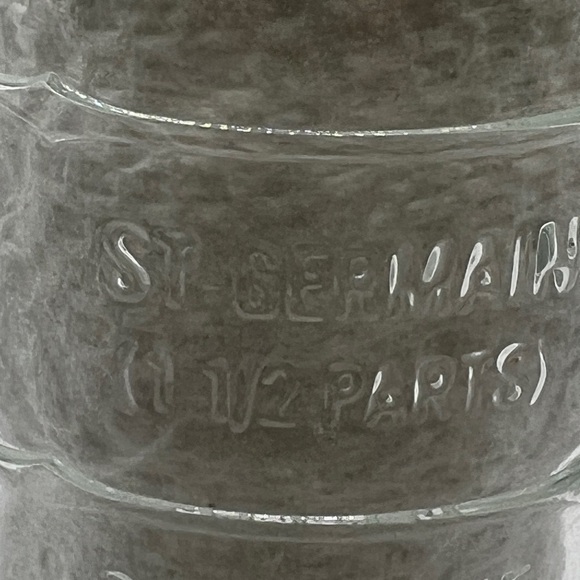 St Germain Liqueur Cocktail Carafe Pitcher with Embossed Recipe on glass - Picture 10 of 12